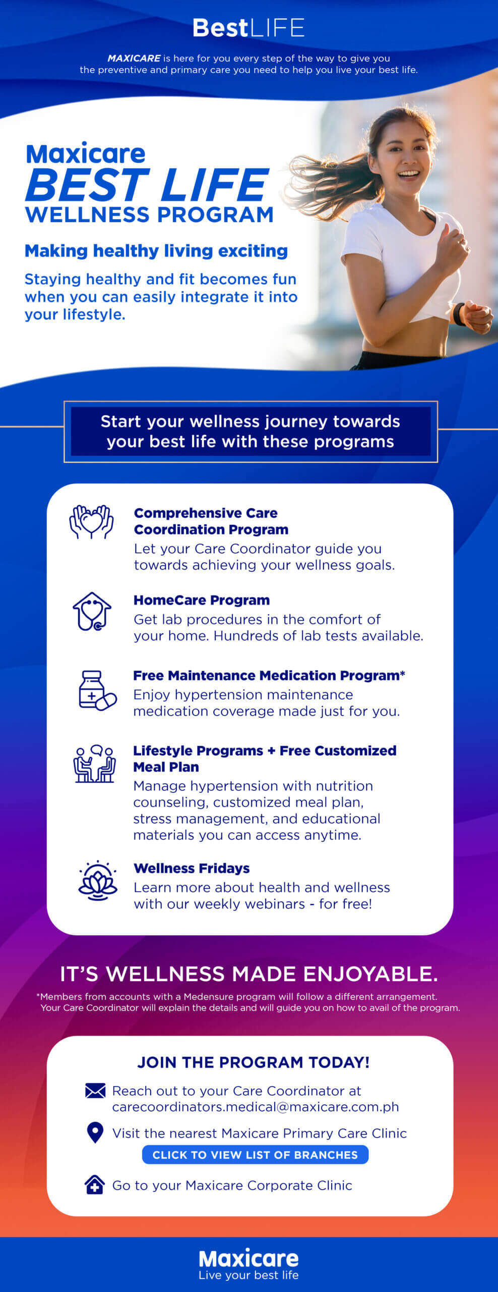 Maxicare BestLife Wellness Program