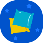 Comfortable pillows icon