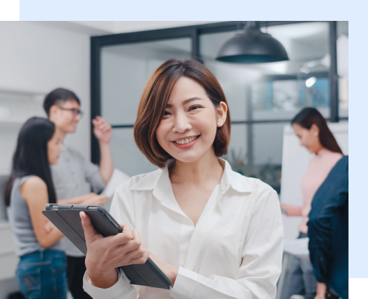 Woman with a Tablet - In Office