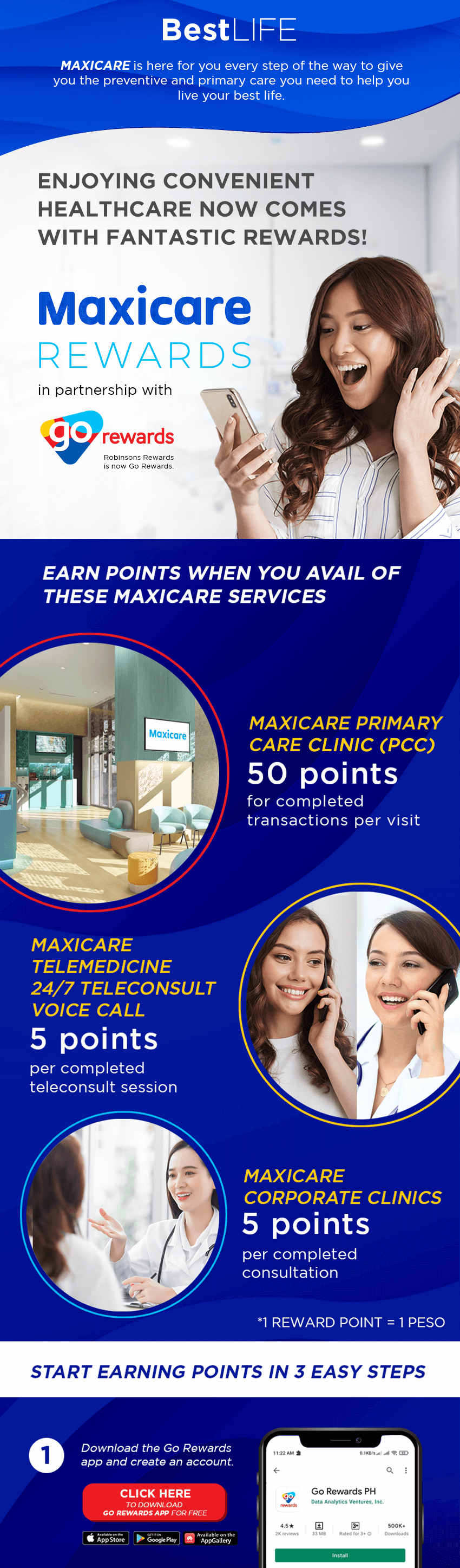 Maxicare Rewards with go rewards