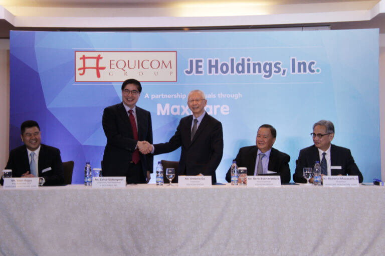 Equicom group and je holdings partnership announcement through Maxicare