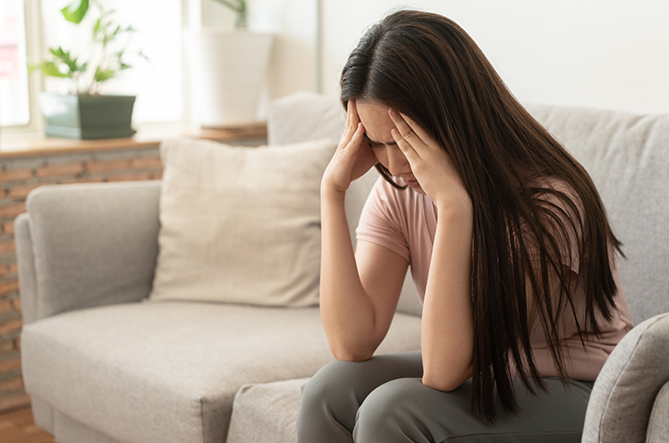 Woman Experiencing Stress 