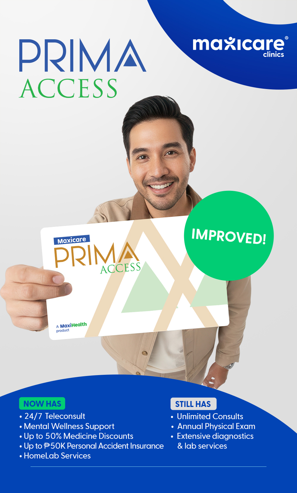 Couples above 60 years image implies prima gold Maxicare